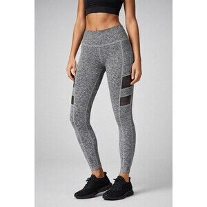 Beyond Yoga Size M Rise Above Space Dye Mesh Panel Athletic Leggings USA